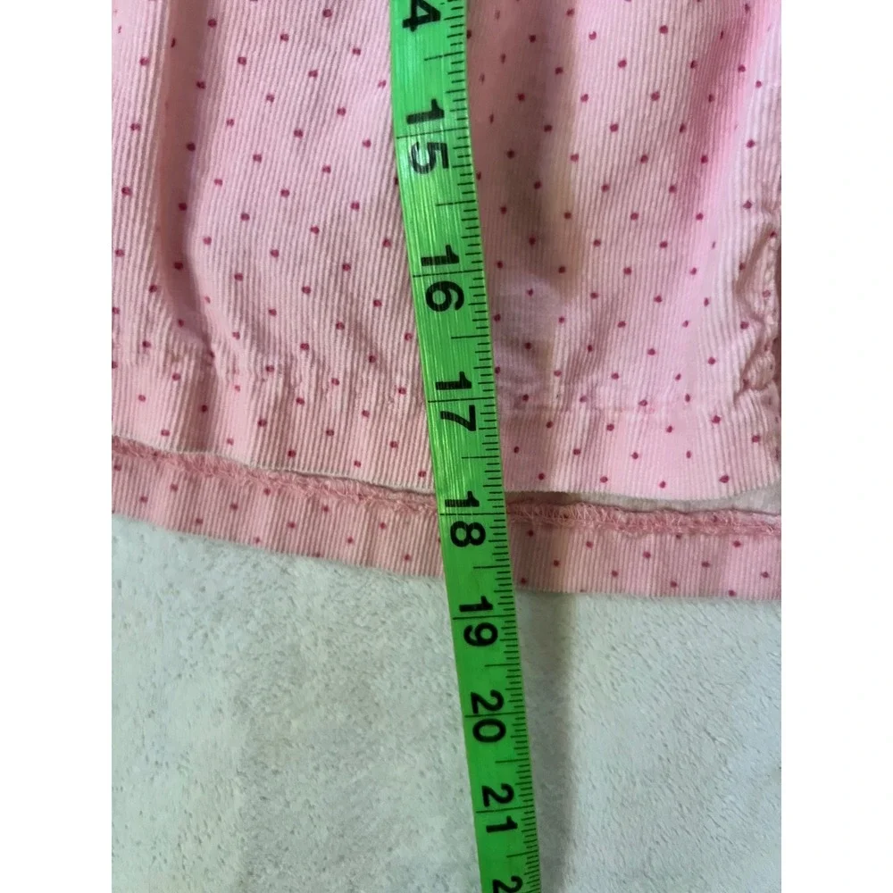 Vintage Poodle Dress Pink Polka Dot Smocked Corduroy‎ 24 Months